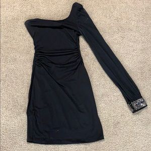 Black One Sleeve Dress!